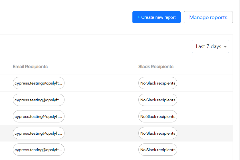 Creating a New Report